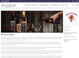 A website for a winery in california.